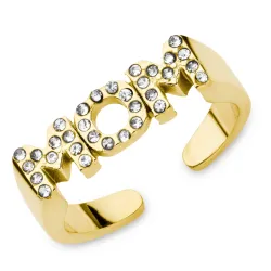 waterproof verstelbaar ring in verguld staal - OCEANA