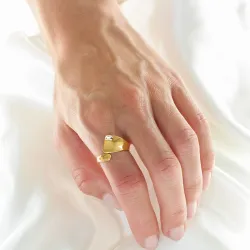 waterproof ring in verguld staal - OCEANA