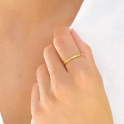 waterproof ring in verguld staal - OCEANA