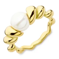 waterproof ring in verguld staal - OCEANA