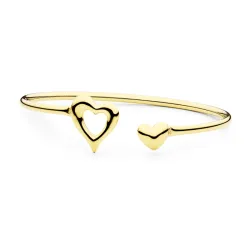 waterproof hart armband in verguld staal - OCEANA