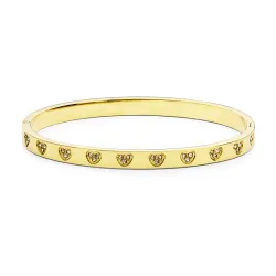 waterproof hart armband in verguld staal - OCEANA