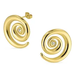 waterproof oorbellen in verguld staal - OCEANA