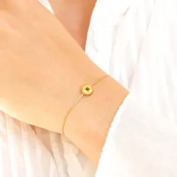 waterproof letter o armband in verguld staal - OCEANA