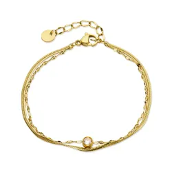 waterproof armband in verguld staal - OCEANA