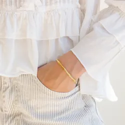 waterproof armband in verguld staal - OCEANA