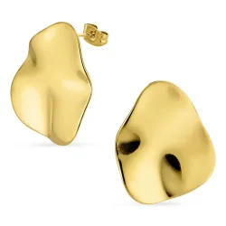 waterproof oorbellen in verguld staal - OCEANA