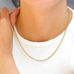 waterproof ketting in verguld staal - OCEANA