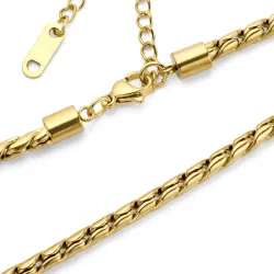 waterproof ketting in verguld staal - OCEANA