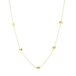 waterproof bloem ketting in verguld staal - OCEANA