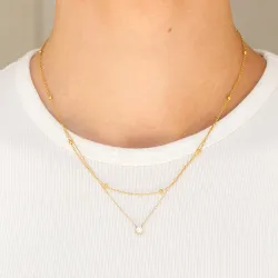 waterproof ketting in verguld staal - OCEANA