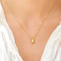 waterproof ketting met hanger in verguld staal - OCEANA