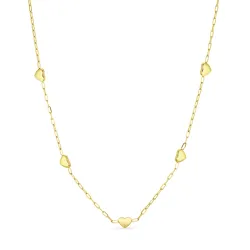 waterproof hart ketting in verguld staal - OCEANA
