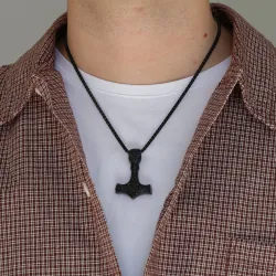 waterproof de hamer van thor hanger in zwart staal - OCEANA