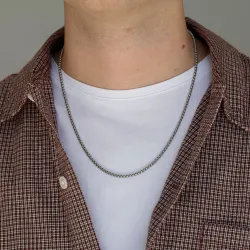 waterproof ketting in staal 55 cm x 3 mm  - OCEANA
