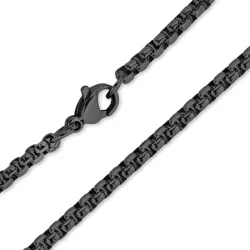 waterproof ketting in zwart staal 60 cm x 3 mm  - OCEANA