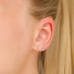 waterproof bloem helix piercing in verguld staal - OCEANA