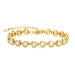 waterproof zirkoon armband in verguld staal - OCEANA