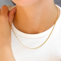 waterproof ketting in verguld staal - OCEANA