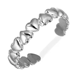 waterproof hart verstelbaar ring in staal - OCEANA