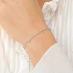 waterproof hart armband in staal - OCEANA