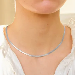 waterproof ketting in staal 40 + 5 cm x 3 mm  - OCEANA