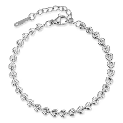 waterproof hart armband in staal - OCEANA