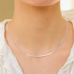 waterproof ketting in staal 39 + 8 cm x 2 mm  - OCEANA