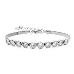 waterproof zirkoon armband in staal - OCEANA