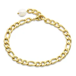 waterproof enkelbandje in verguld staal 25 cm x 7,0 mm  - OCEANA