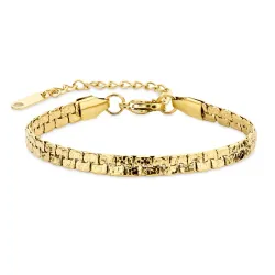 waterproof armband in verguld staal  x 4,6 mm  - OCEANA