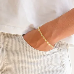 waterproof hart armband in verguld staal  x 4,25 mm  - OCEANA