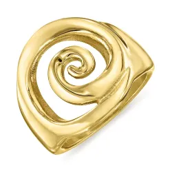 waterproof ring in verguld staal - OCEANA