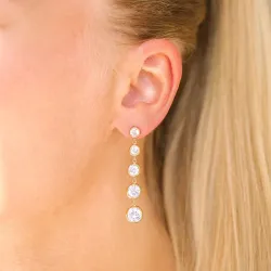 waterproof oorbellen in verguld staal - OCEANA