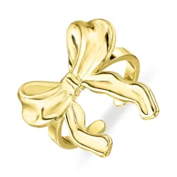 waterproof strikje verstelbaar ring in verguld staal - OCEANA