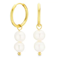 waterproof parel creool in verguld staal - OCEANA