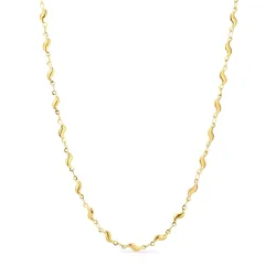 waterproof ketting in verguld staal - OCEANA