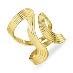 waterproof verstelbaar ring in verguld staal - OCEANA