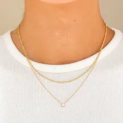 waterproof ketting in verguld staal - OCEANA