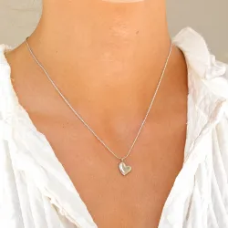 waterproof hart ketting in staal - OCEANA
