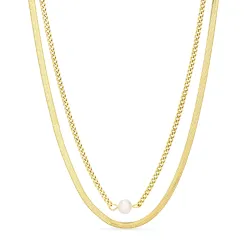 waterproof ketting in verguld staal - OCEANA