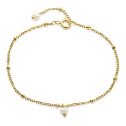 waterproof parel armband in verguld staal - OCEANA