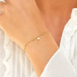 waterproof parel armband in verguld staal - OCEANA