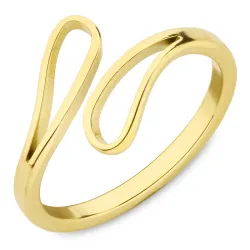 waterproof ring in verguld staal - OCEANA