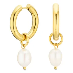 waterproof parel creool in verguld staal - OCEANA