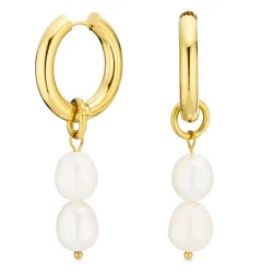 waterproof parel creool in verguld staal - OCEANA