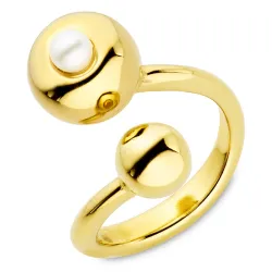 waterproof ring in verguld staal - OCEANA