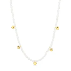 waterproof hart ketting in verguld staal - OCEANA