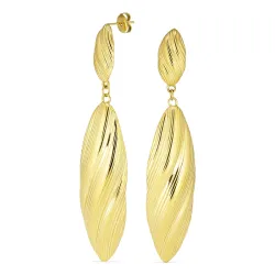 waterproof oorbellen in verguld staal - OCEANA