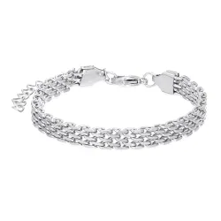 waterproof armband in staal 16 cm  + 5 cm x 6 mm  - OCEANA